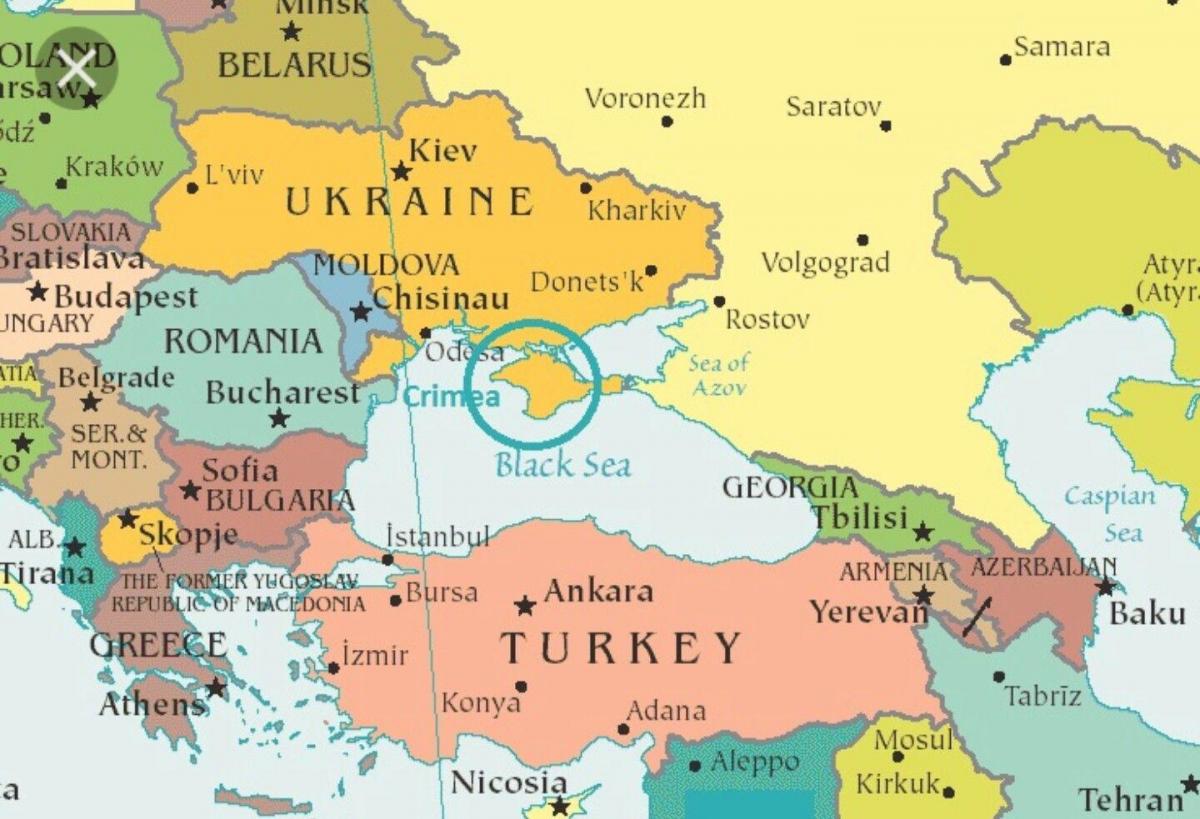 mappa della Moldova e nei paesi limitrofi,