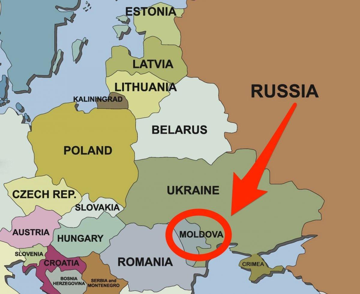 mappa di Moldova