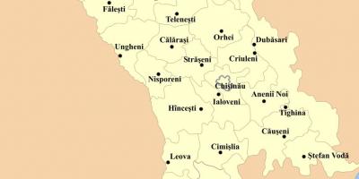 Mappa di cahul Moldova