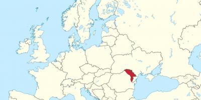 Mappa di Moldova europa